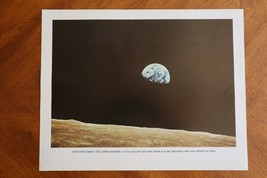 Vintage NASA 11x14 Photo/Print 68-HC-870 Earth Seen from Apollo 8 Lunar ... - £9.50 GBP
