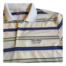 Nike Golf Indian Wells Golf Club Tour Performance Polo Shirt Medium Stri... - $23.36
