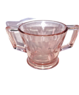 Pink Etched Depression Glass Sugar No Lid Small - Mint Condition - $15.99