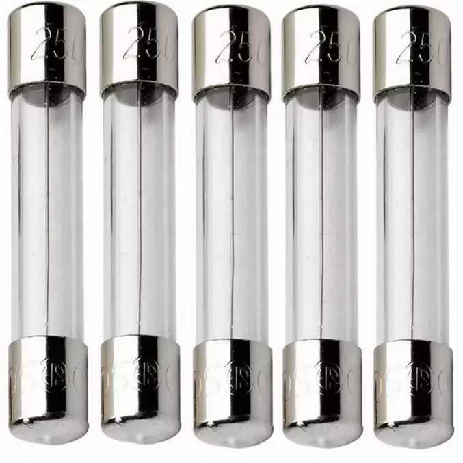 5 Pk 0.6 6/10 Amp Fuse Mersen Fast Blow Acting Glass 600ma 1 1/4-1/4 NEW... - $8.02