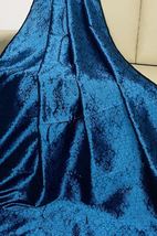 Brocade Fabric, Blue damask Fabric, Wedding Bridal Fabric, Abaya Fabric - NF161 - £5.18 GBP+