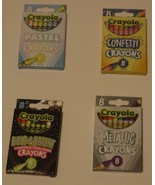 4 packs Crayola Crayons 8ct Metallic Bold &amp; Bright Confetti Pastel - $13.98