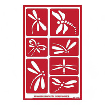 Dragonfly Etch-It Reusable Glass Stencil - Brown - $479.60 MXN