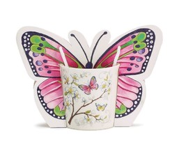 Spring Dogwood Butterflies Porcelain Mug by Burton and Burton   - $15.83
