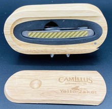 Camillus Yello Jaket Yellow Jacket Collectors 2 Blade Pocket Knife With Wood Box - £39.27 GBP