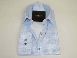 Men's Shirt Hankie By CASILA Turkey Cotton Blend 502100-05 Blue Dots image 3