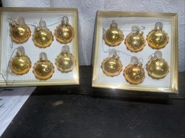 Lot Of 12 Vintage Gold Kurt Adler Christmas Ornaments. Made In West Germany - £13.54 GBP