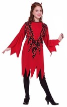 Forum Novelties Girl&#39;s Devil Child Costume, Small (4-6) - Red - 2 piece - £11.92 GBP