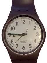 SWATCH Watch Purple  Fog Cloud Watch Quartz 2009 Water Resistant GM169 - £41.61 GBP