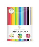 Tissue Paper Gift Wrapping 100 Sheets 20 Assorted Colors 20x26 Inch - $237.95 MXN