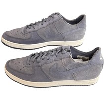 Nike Air Force 1 Womens Sneakers Gray Size 9.5 AF1 Suede Low Top  Retro Logo - £33.36 GBP