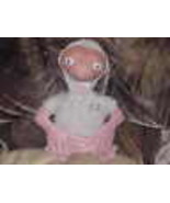 12&quot; E. T. Rubber Face Extra Terrestrial Plush Doll Grey Hood Jacket Appl... - £47.33 GBP