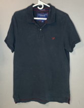 American Eagle Outfitters Polo Shirt Men&#39;s Size L Blue Vintage Fit Classic - £10.95 GBP