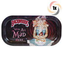 1x Tray Backwoods Mini Metal Smoking Rolling Tray | We&#39;re All Mad Here Design - £10.40 GBP