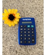 Vtg BLUE Calculator Add Subtract Multiply Divide PROMO FAMILY CIRCLE MAG... - $17.05