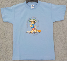 Wisconsin Dells T-Shirt Youth SZ L (14/16) Blue Here Comes Trouble Ukulele NWOT - £8.04 GBP