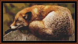 Sleepy Fox ~~ counted cross stitch pattern PDF - £15.71 GBP