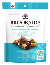 4 bags of Brookside Whole Almonds Milk Chocolate Balls 210g Each -Free Shipping - £33.30 GBP