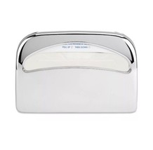 Uline Toilet Seat Cover Dispenser H-1592 Chrome Plated 1Half Fold New unit only - £28.21 GBP