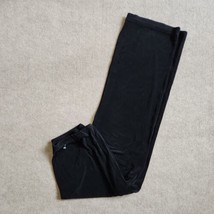Chicos Travelers Slinky Pants Womens 3 US 16 Black Elastic Waist Pull On Straigh - £31.29 GBP