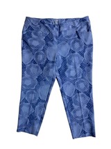 Adidas Pull On Ankle Pants Activewear Raw Purple Watercolor Floral Sz XL... - £30.31 GBP