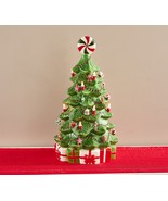 18.5&quot; Illuminated Ceramic Tree w/ 24 Ornaments by Valerie in Gingerbread - £145.00 GBP