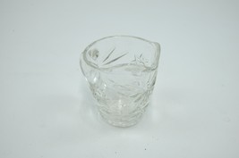 Vintage Anchor Hocking EAPC &quot;Star of David&quot; Prescut Clear Creamer - £7.91 GBP