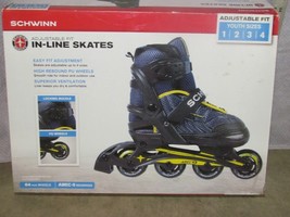 New Schwinn Scorch Inline Skates ABEC-5 Micro Adjustable Blue Boys Size 1-4 - $461.96 MXN