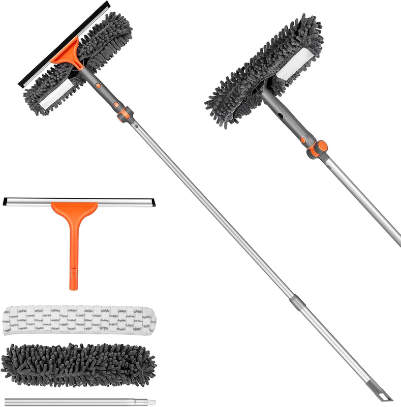 Chabatree Window Squeegee Cleaner Set 2-In-1 Window Cleaning Tool with Extendabl Item image 10