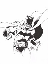 Bob McLeod Signed Original DC Comics JLA Super Hero Art Sketch ~ Batman - £234.66 GBP
