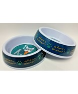 2 x Dog Food Water Dish Pet Sturdy Feeding Bowls 6&quot; Diameter Bowl, When&#39;... - £12.62 GBP