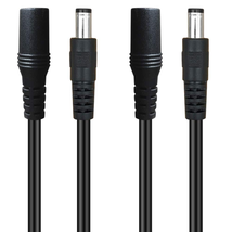 Siocen【2-Pack】3Ft DC Extension Cable 5.5Mm X 2.1Mm Male to Female Power ... - $13.99