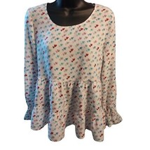 Jane and Delancey Women&#39;s Size Large Heart Blouse - £8.83 GBP