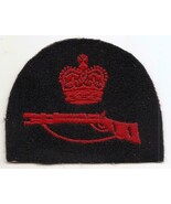 Vintage UK England British Army Red On Felt Marksman Cuff  - $8.00