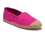 MIA Girls Slip On Cap Toe Espadrille Flats Angelica Size US 4 Pink Canvas - $11.88