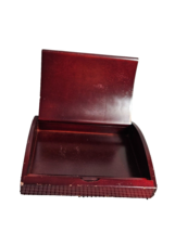 Vintage Cherry Wood Jewelry Box - $22.44