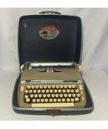 Vintage Smith Corona Super Sterling Portable Manual Typewriter With Case... - $178.19