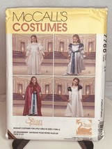 McCalls Pattern 7766 Girls Costume Swan Princess Size 3-4 1995 Renaissance Uncut - £8.42 GBP