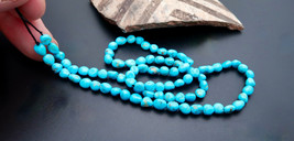 Rare Fine Aaaaa Az Sleeping Beauty Turquoise W/ Matrix Nugget Bead Strand - £107.59 GBP