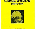 Chuck Wagon Drive Inn Restaurant Menu South Highway Carlsbad New Mexico ... - $54.41