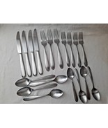Oneida 19 Piece Set Lot Stainless Flatware ~ Eve ~ Salad Fork Spoon Knif... - £34.84 GBP