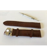 19mm Genuine Leather Strap Brown Folding Buckle Delivery Tool - £22.95 GBP