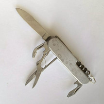 Colonial Painting Multi-Use Pocket Knife 7 Tools Scissors Knife Can Wine Opener - £13.54 GBP