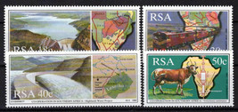 South Africa 784-787 MNH Maps Farm Animals Trains Electricity ZAYIX 0424S0195M - £3.15 GBP