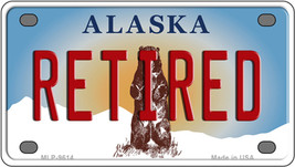 Retired Alaska State Novelty Mini Metal License Plate Tag - £11.72 GBP