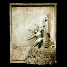 Temptation of Jesus Decorative Wall Relief Sculpture Plaque - £154.97 GBP