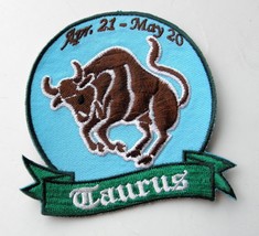 TAURUS ASTROLOGY STAR SIGN NOVELTY EMBROIDERED PATCH 3.25 INCHES - £4.50 GBP