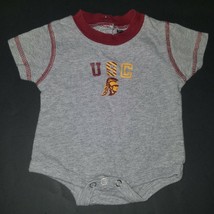 USC Trojans University of Southern California Baby Bodysuit 0-3 Months Gray - £6.59 GBP