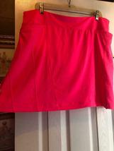 NWT Ladies TAIL Activewear HONEYSUCKLE NEON CORAL Knit Golf Skort - XL  image 2