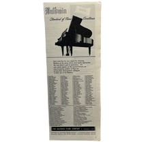Baldwin Piano Company Vintage Print Ad 1952 Grand Piano Excellence - $12.95